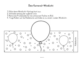 Vorschau - Arbeitsblätter - Windlichter zum Prickeln & Basteln - Fasching & Karneval - Seite 3