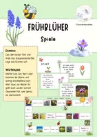 Vorschau - Spiele - Frühblüher Domino & Würfelspiel - Deckblatt