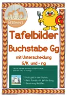 Vorschau - Arbeitsblätter - Materialpaket Tafelbilder Buchstaben 2 - Seite 1