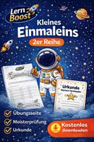 Vorschau - Unterrichtsreihen - Kleines Einmaleins – 2er Reihe - Deckblatt
