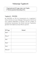 Vorschau - Arbeitsblätter - 02_Tagesbericht schreiben W-Fragen differenziert - Seite 3