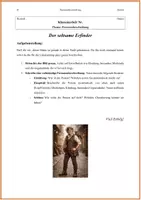 Vorschau - Arbeitsblätter - Klassenarbeit Deutsch: Personenbeschreibung (Klasse 5/6) – „Der Erfinder“ (inkl. Bild & EWH) - Seite 1