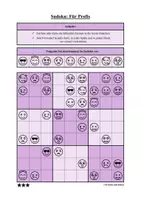 Vorschau - Arbeitsblätter - Sudoku 9x9: Für Profis - Logisches Denken fördern! - Seite 1