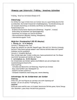 Vorschau - Stundenentwürfe - Frühling - kreatives Schreiben - Schreibanlässe - Seite 1