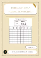 Vorschau - Arbeitsblätter - Hobbies: Talking about hobbies, Can you ? - Deckblatt