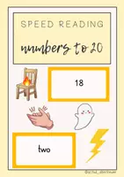 Vorschau - Quiz - Vokabeltraining; Speed reading numbers to 20 - Deckblatt