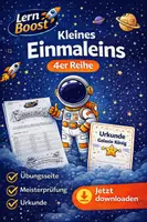 Vorschau - Unterrichtsreihen - Kleines Einmaleins – 4er Reihe - Deckblatt