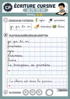 Aperçu - Feuilles d'exercices - Fiches écriture cursive période 4 CP - Page 2