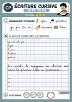 Aperçu - Feuilles d'exercices - Fiches écriture cursive période 4 CP - Page 3