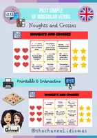 Vista previa - Juegos / Gamificación - PAST SIMPLE OF IRREGULAR VERBS – Noughts and Crosses - Portada