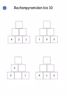 Vorschau - Arbeitsblätter - Mathe Klasse 1: Rechenpyramiden bis 10 - Seite 1