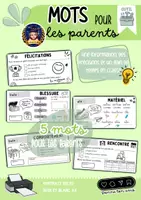 Aperçu - Fiches - Outil mots pour les parents - Page de couverture