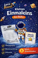 Vorschau - Unterrichtsreihen - Kleine Einmaleins - 6er Reihe - Deckblatt