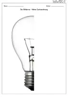 Vorschau - Arbeitsblätter - Strom und Energie - Glühbirne Sachzeichnung (mit Erwartungskriterien) - Seite 2