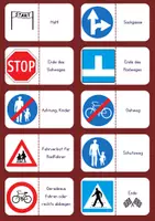 Vorschau - Spiele - Verkehrsschilder zuordnen – Kartenkette zum spielerischen Lernen - Seite 3