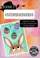 Vorschau - Mal- und Bastelvorlagen - Osterhasenchaos - Kunst für die Klassen 1-4 - Seite 1