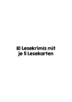 Vorschau - Anderer Materialtyp - Lesekrimi Kartei 2 - Förderung der Lesekompetenz - Seite 3
