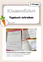 Vorschau - Arbeitsblätter - Klassenfahrt: Tagebuch schreiben - Deckblatt