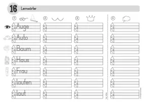Vorschau - Arbeitsblätter - Lernwörter Klasse 1 Lola Heft 4 - Druckschrift - Seite 2