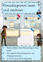 Vorschau - Arbeitsblätter - Klimadiagramm lesen und zeichnen - Deckblatt