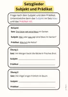 Vorschau - Arbeitsblätter - Satzglieder verstehen und Übungen - Probevorbereitung - Seite 2