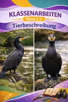 Vorschau - Arbeitsblätter - Klassenarbeit Tierbeschreibung (Klasse 5/6) – „Der Kormoran“ (inkl. EWH) - Deckblatt