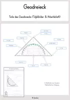 Vorschau - Stundenentwürfe - Teile des Geodreiecks (Legematerial & Arbeitsblatt) - Deckblatt