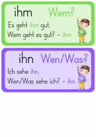 Vorschau - Poster - ihm, im, ihn oder in - Tafelmaterial & Übungsmaterial - Seite 2