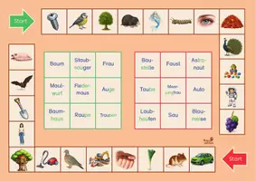 Vorschau - Stationenlernen - Wörter mit Au - Bingo, 2-fach differenziert - Seite 2