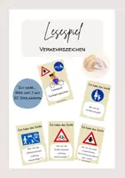 Vorschau - Spiele - Lesespiel: Verkehrszeichen-Ich habe--Wer hat..? - Deckblatt