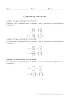 Vorschau - Arbeitsblätter - Lagebeziehung von Geraden (Alle 4 Fälle) - Deckblatt
