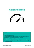 Vorschau - Unterrichtsreihen - Mathe-Dossier Geschwindigkeit mit Differenzierung - Seite 1
