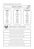Aperçu - Feuilles d'exercices - ANIMALS / ANIMAUX – Écriture créative en anglais (Writing Prompts, niveau 5e+) - Page 1