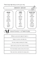 Aperçu - Feuilles d'exercices - BIRTHDAYS / ANNIVERSAIRES – Écriture créative en anglais (Writing Prompts, niveau 5e+) - Page 1