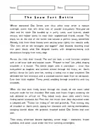 Aperçu - Feuilles d'exercices - WINTER/HIVER – Compréhension écrite Anglais, Histoires d'hiver (Reading Comprehension) - Page 1