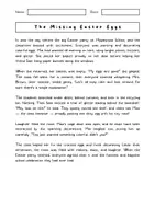 Aperçu - Feuilles d'exercices - EASTER/PÂQUES – Compréhension écrite anglais (A2/B1) – Reading Comprehension : histoires de Pâques - Page 1