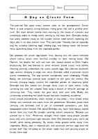 Aperçu - Feuilles d'exercices - FARMLIFE/FERME – Compréhension écrite anglais (A2/B1) – Reading Comprehension sur la vie à la ferme et les animaux - Page 1