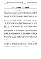 Aperçu - Feuilles d'exercices - SPRING / PRINTEMPS – Anglais Lecture, Vocabulaire & Compréhension (Collège) - Page 1