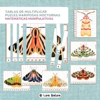 Vista previa - Unidades / Secuencias / Situaciones de Aprendizaje - ablas de Multiplicar - Puzzles de Mariposas Nocturnas - Portada