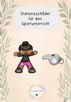 Vorschau - Stationenlernen - Stationsschilder-Sport - gut strukturiert und organisiert - Deckblatt