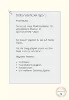 Vorschau - Stationenlernen - Stationsschilder-Sport - gut strukturiert und organisiert - Seite 2