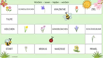 Vorschau - Spiele - Frühblüher Domino & Würfelspiel - Seite 1