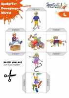Vorschau - Spiele - SpoSpiTo BewegungsWürfel 1-4 zum Selberbasteln - Seite 1