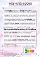 Vorschau - Arbeitsblätter - Der Nutriscore - Von A bis E gut informiert - Deckblatt