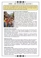 Vorschau - Arbeitsblätter - London - Diversität - verschiedene Kulturen - Multikultur - multimulti - Merkmale - Chancen und Herausforderungen - Arbeitsblätter mit Lösungen (Klasse 8 9 10 11) - Seite 3
