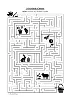 Vorschau - Arbeitsblätter - Labyrinth: Ostern - Logisches Denken fördern! - Seite 1