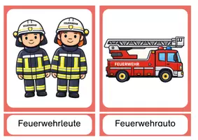 Vorschau - Bildkarten - Feuerwehr Bildkarten/ Tafelmaterial Ausrüstung - Seite 1