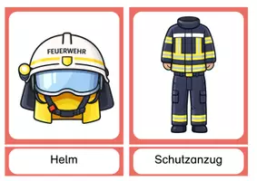 Vorschau - Bildkarten - Feuerwehr Bildkarten/ Tafelmaterial Ausrüstung - Seite 2