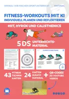 Vorschau - Unterrichtsreihen - Fitness HIIT, Calisthenics HYROX Workouts mit KI - Deckblatt