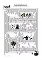 Vorschau - Arbeitsblätter - Labyrinth: Fasching & Karneval & Fastnacht - Logisches Denken fördern! - Seite 3